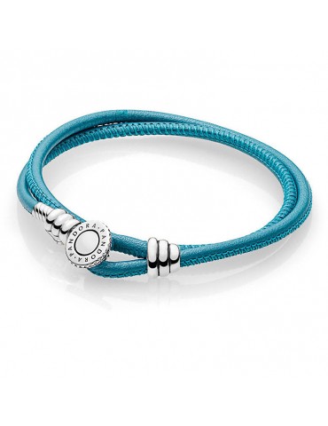 BRACCIALE IN PELLE GIRO DOPPIO