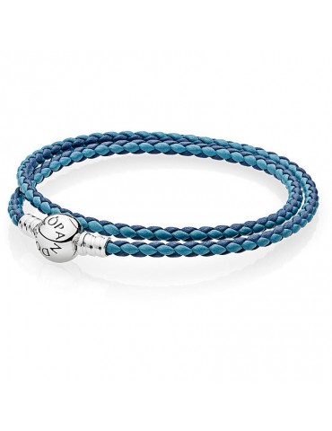 BRACCIALE IN PELLE GIRO DOPPIO